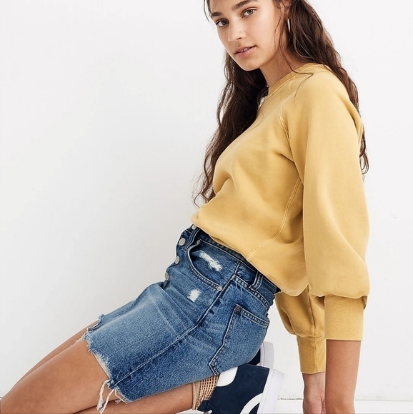 Madewell A line Denim  skirt size 26 - Picture 2 of 14